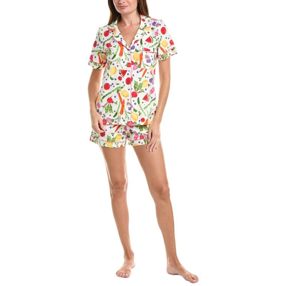 Bedhead Womens  2Pc Short Pajama Set, White